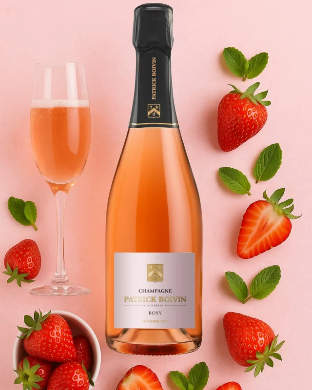 Fête de la Fraise
Aujourd’hui, on célèbre la fraise sous toutes ses formes… et quoi de mieux qu’un accord parfait avec notre Cuvée Rosy Premier Cru ?

Frais, élégant, aux notes de fruits rouges et à la robe délicatement saumonée, il sublime à merveille les fraises fraîches, un dessert léger ou même une tarte maison.

L’accord du jour : Fraises Gariguette, quelques feuilles de menthe, et une coupe de Rosé bien frais. Simple, raffiné, irrésistible.

#ChampagnePatrickBoivin #FêteDeLaFraise #RoséEtFraises #AccordsParfaits #ChampagneMoment